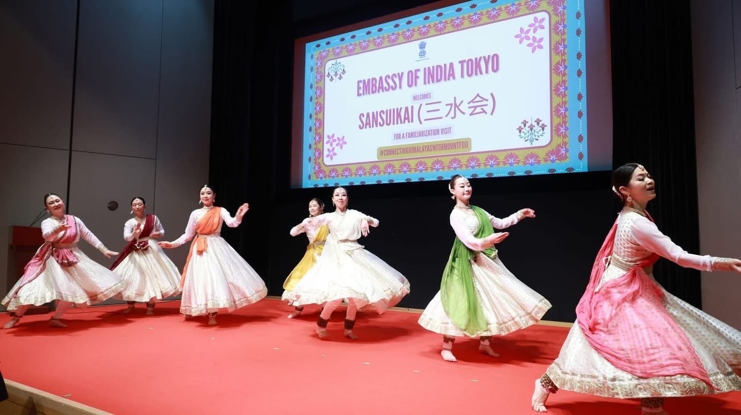 インド大使館でカタックダンス