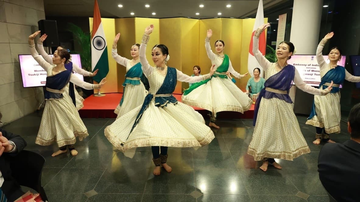 インド大使館でカタックダンス